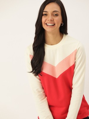Dressberry Full Sleeve Self Design Women Sweatshirt