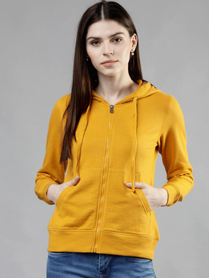 Burdy Full Sleeve Solid Women Sweatshirt