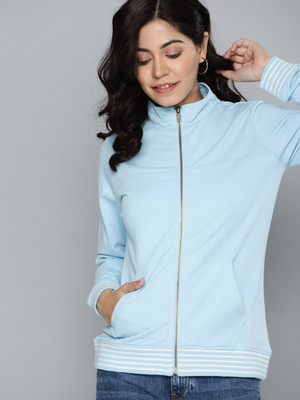 HERE&NOW Full Sleeve Solid Women Sweatshirt
