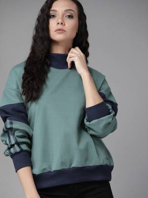 Roadster Full Sleeve Solid Women Sweatshirt - Price History