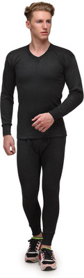ALFA Lava Thermal V Neck Men Top - Pyjama Set Thermal
