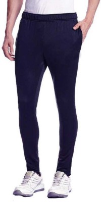 dissly Solid Men Blue Track Pants