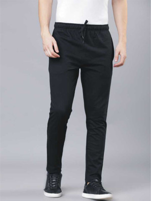 BAWLIBOOCH Solid Men Black Track Pants