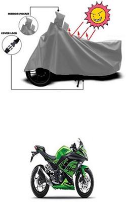 Billseye Two Wheeler Cover for Kawasaki(Ninja 300, Grey)