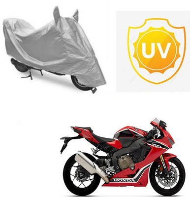 Atulit enterprises Waterproof Two Wheeler Cover for Honda(CBR 1000RR, Silver)
