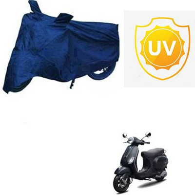 RPSENTTERPR Waterproof Two Wheeler Cover for Piaggio(Vespa LX, Blue)