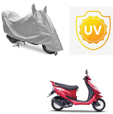 RPSENTTERPR Waterproof Two Wheeler Cover for Mahindra(Kine, Silver)