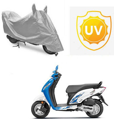 SRENTERPRISES Two Wheeler Cover for Honda(Activa i, Silver)