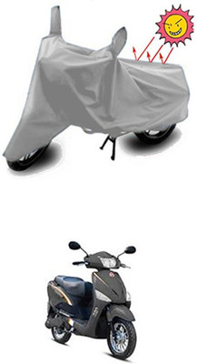 Billseye Two Wheeler Cover for Hero(Electric Optima, Silver)