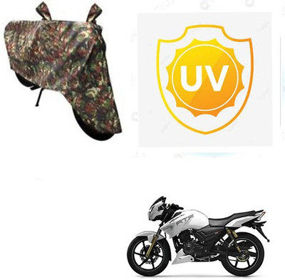 Atulit enterprises Waterproof Two Wheeler Cover for TVS(Apache RTR 180, Multicolor)