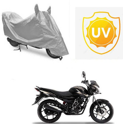 Atulit enterprises Waterproof Two Wheeler Cover for Bajaj(Discover 150 s, Silver)