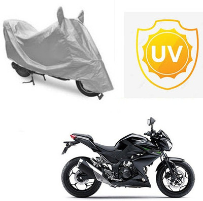 Atulit enterprises Waterproof Two Wheeler Cover for Kawasaki(Z250, Silver)