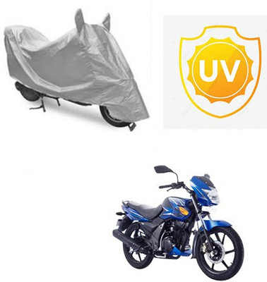 Atulit enterprises Waterproof Two Wheeler Cover for TVS(Flame SR125, Silver)