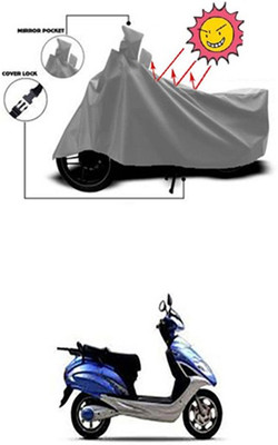 Coverit Two Wheeler Cover for Lohia(Fame, Grey)