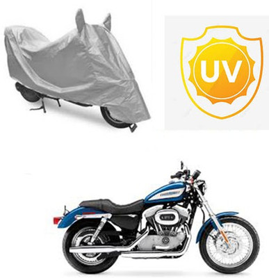Atulit enterprises Waterproof Two Wheeler Cover for Harley Davidson(XL 883, Silver)