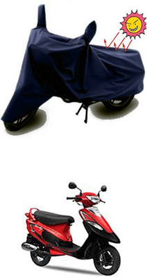 Coverit Two Wheeler Cover for TVS(Blue)