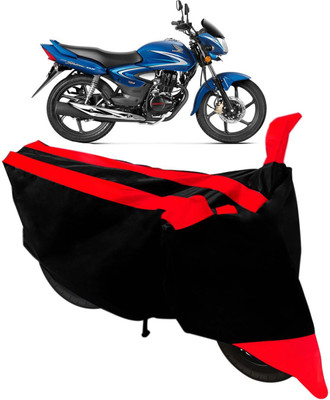 SMART BUYY Two Wheeler Cover for Honda(CB Shine, Black, Red)