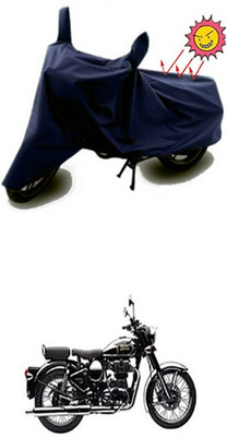 Billseye Two Wheeler Cover for Royal Enfield(Classic Chrome, Blue)