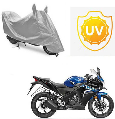 Atulit enterprises Waterproof Two Wheeler Cover for Honda(CBR 150R, Silver)