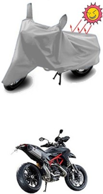 Coverit Two Wheeler Cover for Ducati(Hyperstrada, Silver)