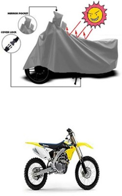 Coverit Two Wheeler Cover for Suzuki(Grey)