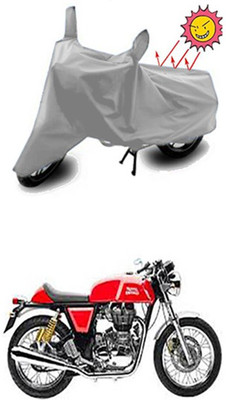 Billseye Two Wheeler Cover for Royal Enfield(Continental GT, Silver)