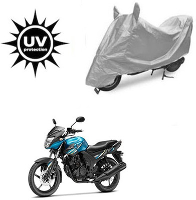 SRENTERPRISES Two Wheeler Cover for Yamaha(SZ-RR, Silver)