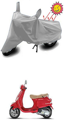 Billseye Two Wheeler Cover for Universal For Bike(Vespa LX, Silver)