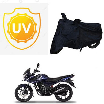 SRENTERPRISES Waterproof Two Wheeler Cover for Bajaj(Discover 150 f, Black)