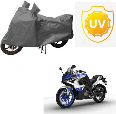 RPSENTTERPR Waterproof Two Wheeler Cover for Bajaj(Pulsar RS 200, Grey)