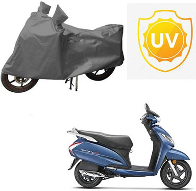 Atulit enterprises Waterproof Two Wheeler Cover for Honda(Activa 125, Grey)