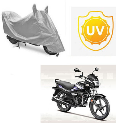 RPSENTTERPR Waterproof Two Wheeler Cover for Hero(Super Splendor, Silver)