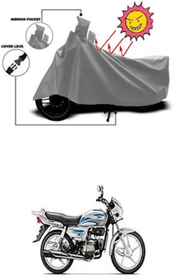 Billseye Two Wheeler Cover for Hero(Splendor Plus, Grey)
