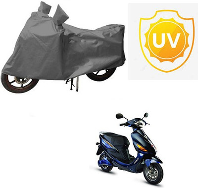 Atulit enterprises Waterproof Two Wheeler Cover for Hero(Electric Cruz, Grey)