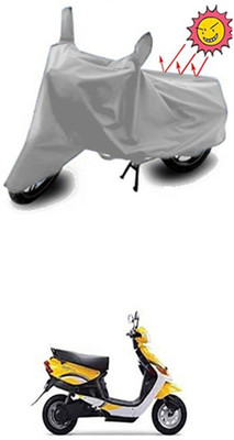 Coverit Two Wheeler Cover for Indus(Yo Style, Silver)
