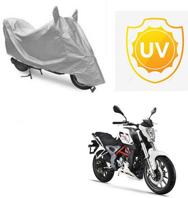 Atulit enterprises Waterproof Two Wheeler Cover for DSK Benelli(TNT 25, Silver)