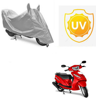 Atulit enterprises Waterproof Two Wheeler Cover for TVS(Wego, Silver)