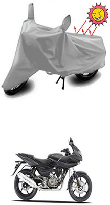 Billseye Two Wheeler Cover for Bajaj(Pulsar 220 DTS-i, Silver)