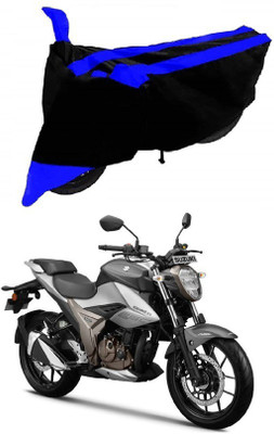 Just try it Waterproof Two Wheeler Cover for Suzuki(Gixxer 250, Blue, Black)