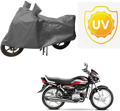 Atulit enterprises Waterproof Two Wheeler Cover for Hero(CD deluxe, Grey)