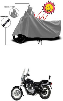 Coverit Two Wheeler Cover for Bajaj(Grey)