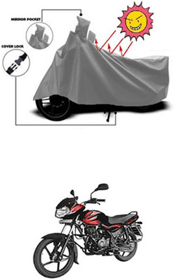 Coverit Two Wheeler Cover for Bajaj(Grey)
