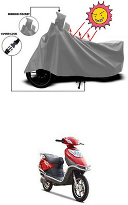 Coverit Two Wheeler Cover for Hero(Electric, Grey)