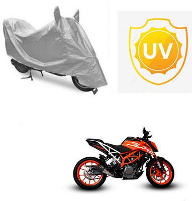Atulit enterprises Waterproof Two Wheeler Cover for KTM(Duke 390, Silver)