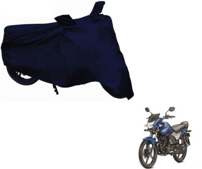 Bull Rider Two Wheeler Cover for Honda(CB Shine, Blue)