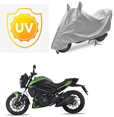 SRENTERPRISES Waterproof Two Wheeler Cover for Bajaj(Dominar, Silver)