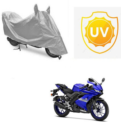 Atulit enterprises Waterproof Two Wheeler Cover for Yamaha(R15 V3, Silver)
