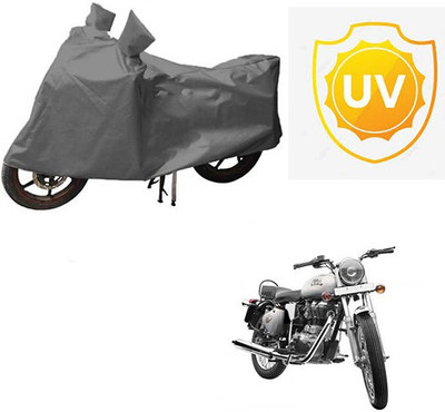 RPSENTTERPR Waterproof Two Wheeler Cover for Royal Enfield(Bullet 350, Grey)