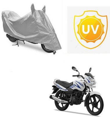 SRENTERPRISES Waterproof Two Wheeler Cover for TVS(Star Sport, Silver)