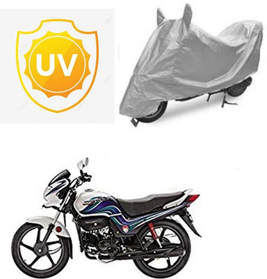 SRENTERPRISES Two Wheeler Cover for Hero(Passion Pro TR, Silver)